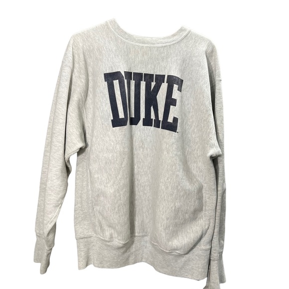 Rugged Sports Other - Vintage Duke University Reverse Weave Rugged Sports Grey Pullover Sweatshirt